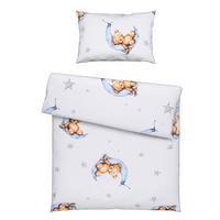 Kinderbettwäsche Bärli in diversen Farben - Rosa/Weiß, Textil (100/135cm) - Modern Living