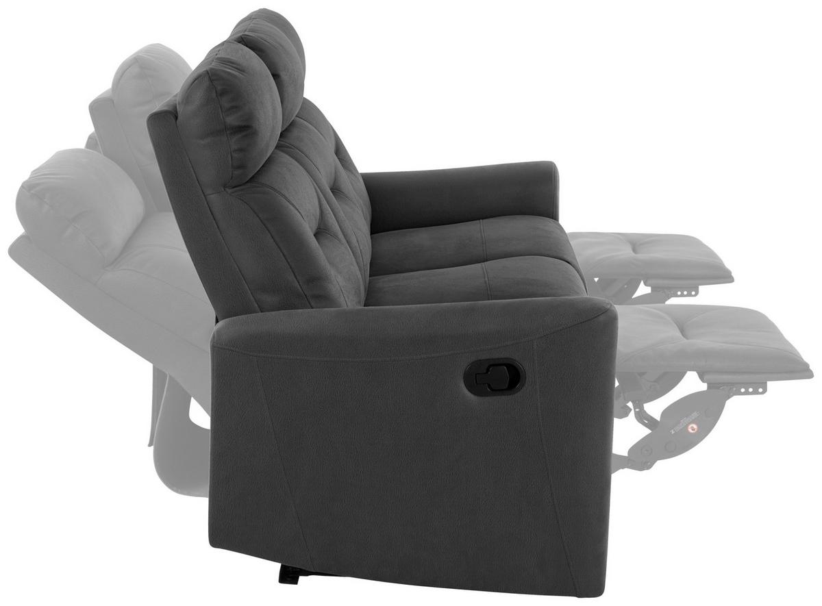 Zofa Aureli, Črna - črna, Basics, kovina/tekstil (186,5/102,5/92,5cm) - Livetastic