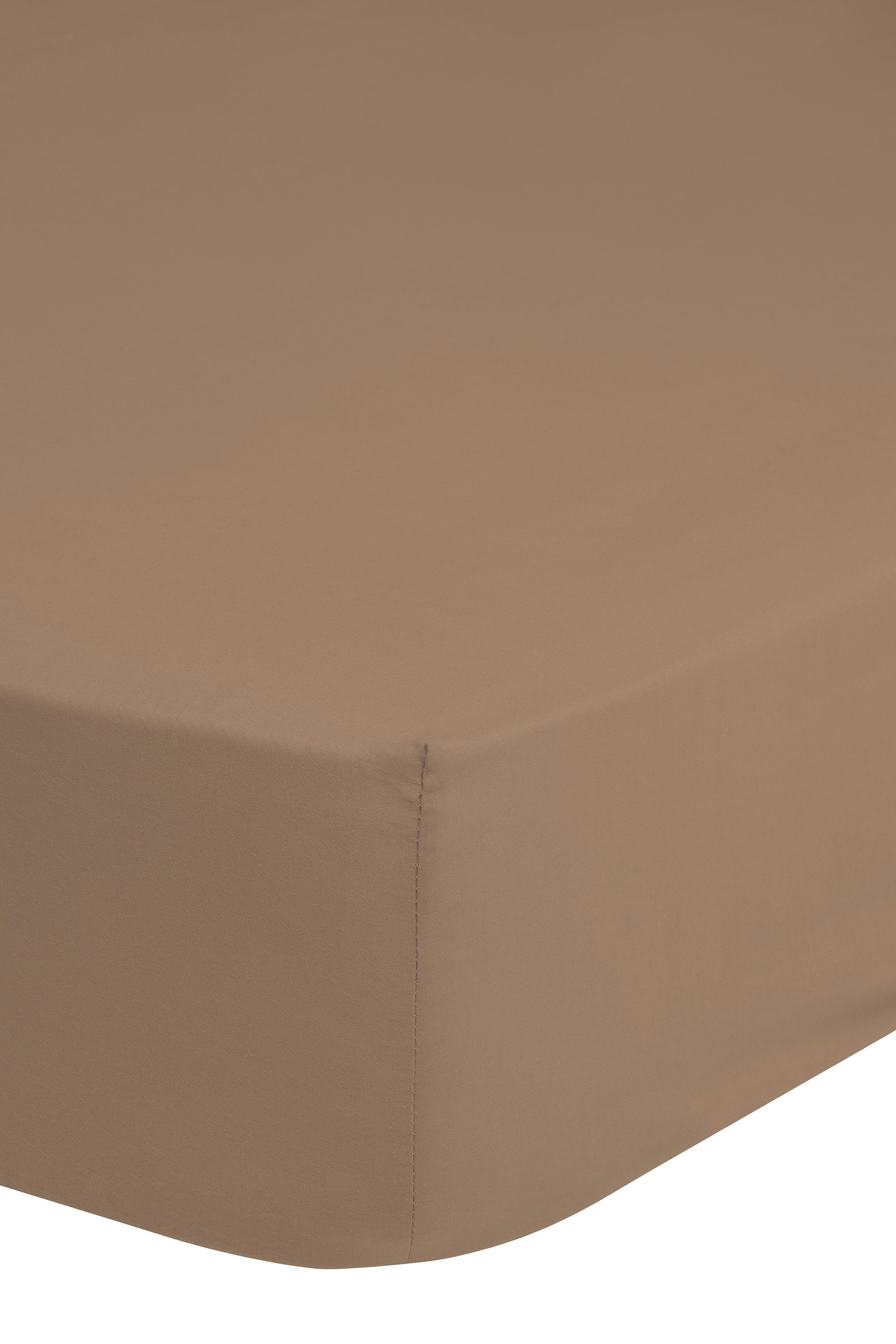 Spannleintuch Jersey ca. 140x200cm - Sandfarben, Basics, Textil (140/200cm) - MID.YOU