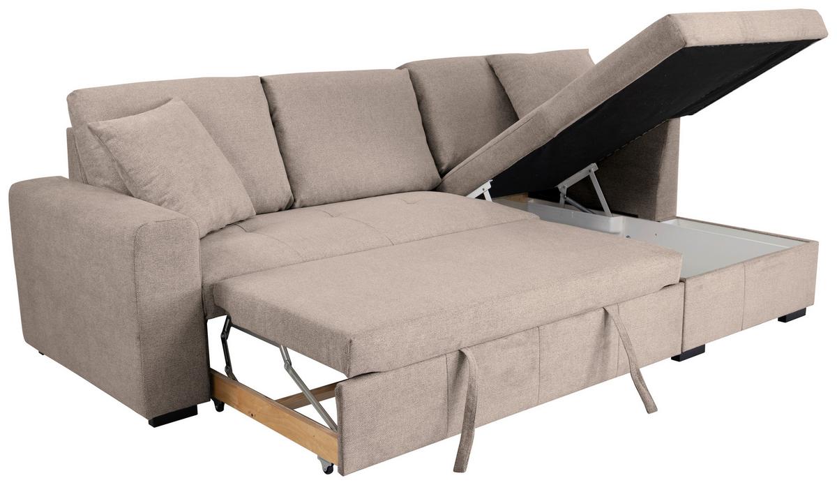 Kutna Garnitura Lukas - svijetlo smeđa, Trend, tekstil (239/158cm) - Modern Living