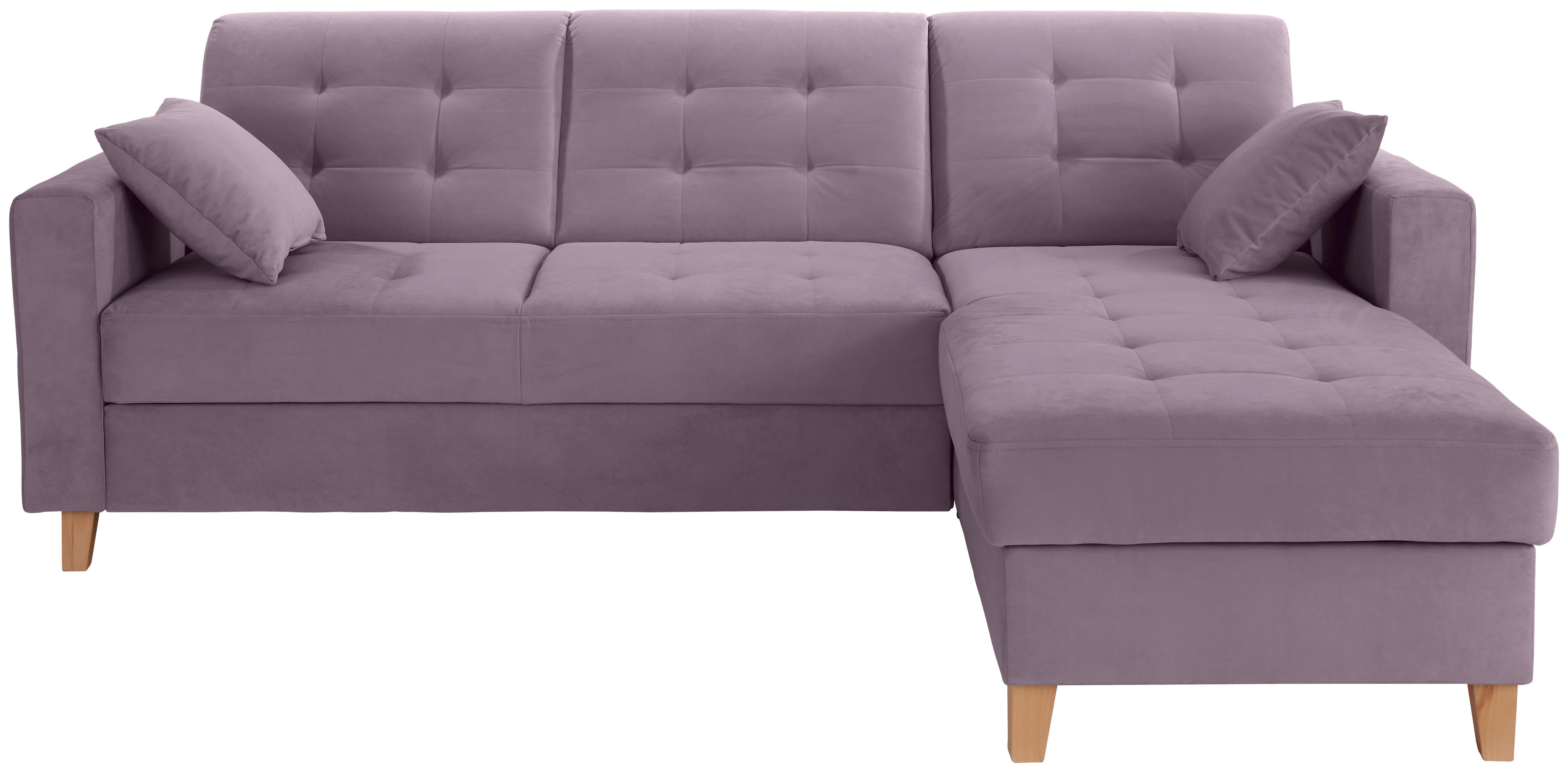 Colțar BERGEN - liliachiu, Design, textil (231/160cm) - Luca Bessoni