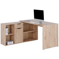 Radni Stol Mx 195 - bijela/hrast Artisan, Moderno, drvni materijal/metal (136,8/74,2/135cm) - Modern Living
