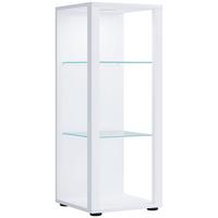Vitrine Glasol M Weiß - Schwarz/Weiß, MODERN, Glas/Holzwerkstoff (35/90/35cm) - MID.YOU