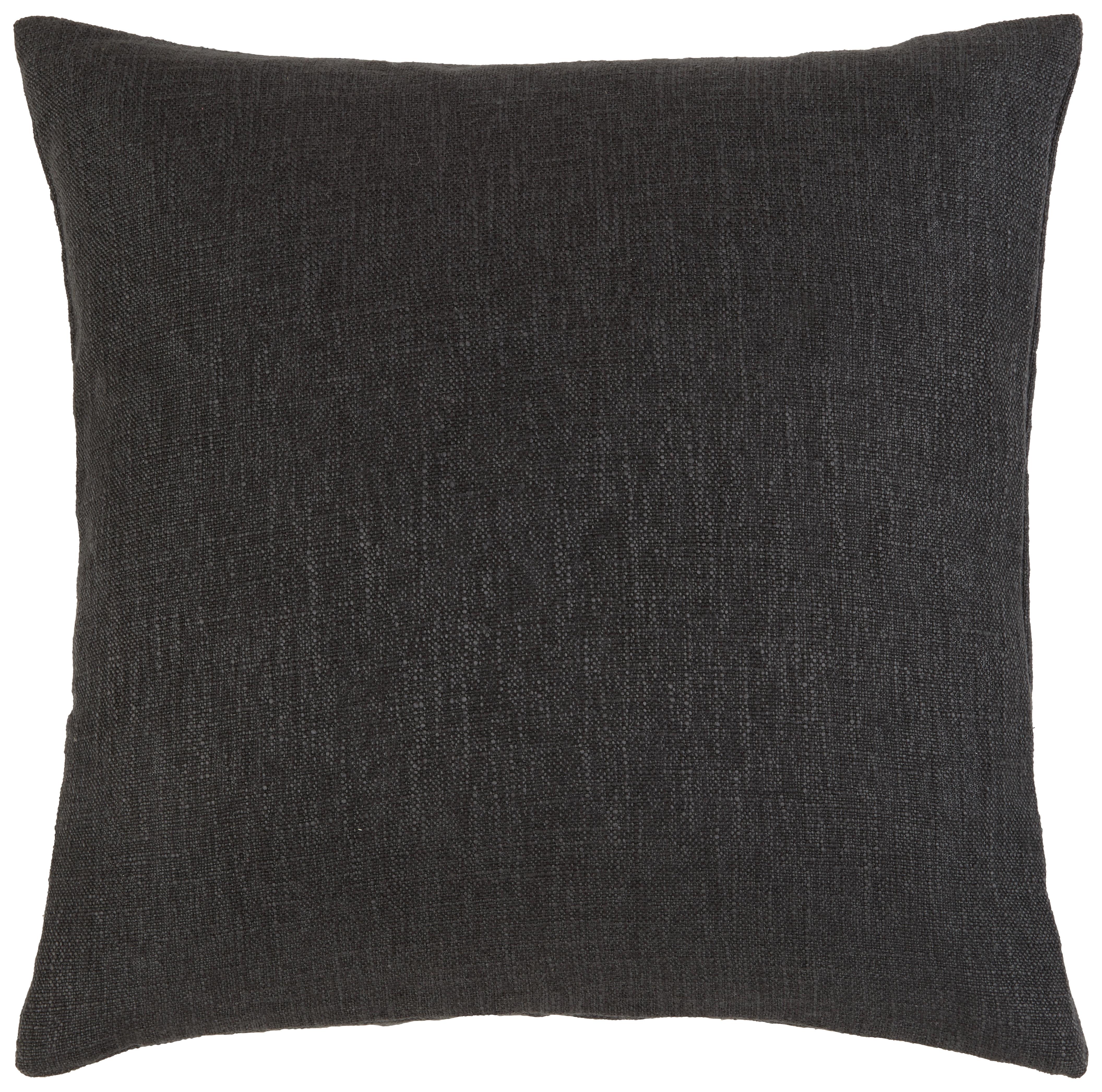 Kissenhülle Leinenoptik Schwarz ca. 40x40cm - Schwarz, Textil (40/40cm) - Modern Living