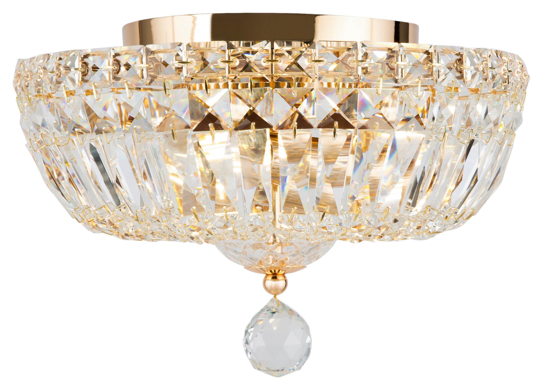 Kronleuchter Basfor - Goldfarben, Trend, Glas/Metall (30/18cm) - MAYTONI