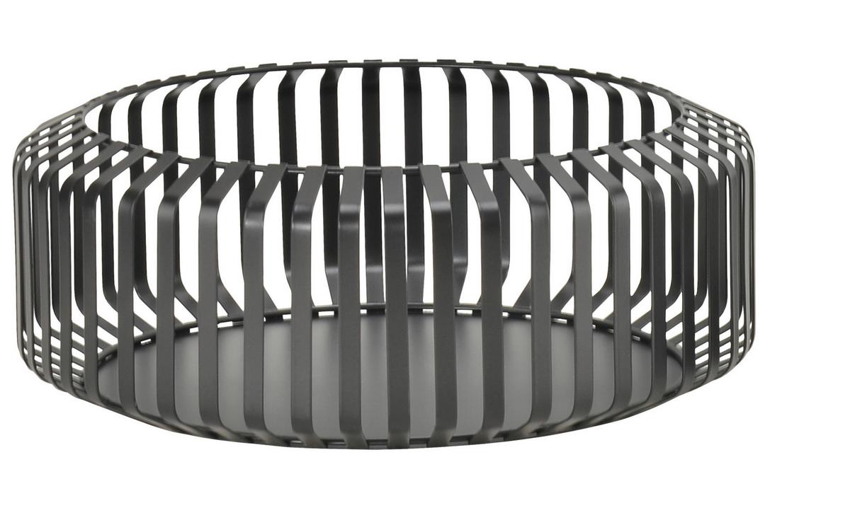 Dekoschale Jana Schwarz ⌀ ca. 27cm - Schwarz, MODERN, Metall (27/10,5cm) - Mömax