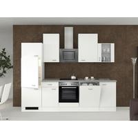 Kuhinjski Blok Z Aparati Wito, Bela - barve nerjavečega jekla/bela, Moderno, umetna masa/steklo (280cm) - FlexWell
