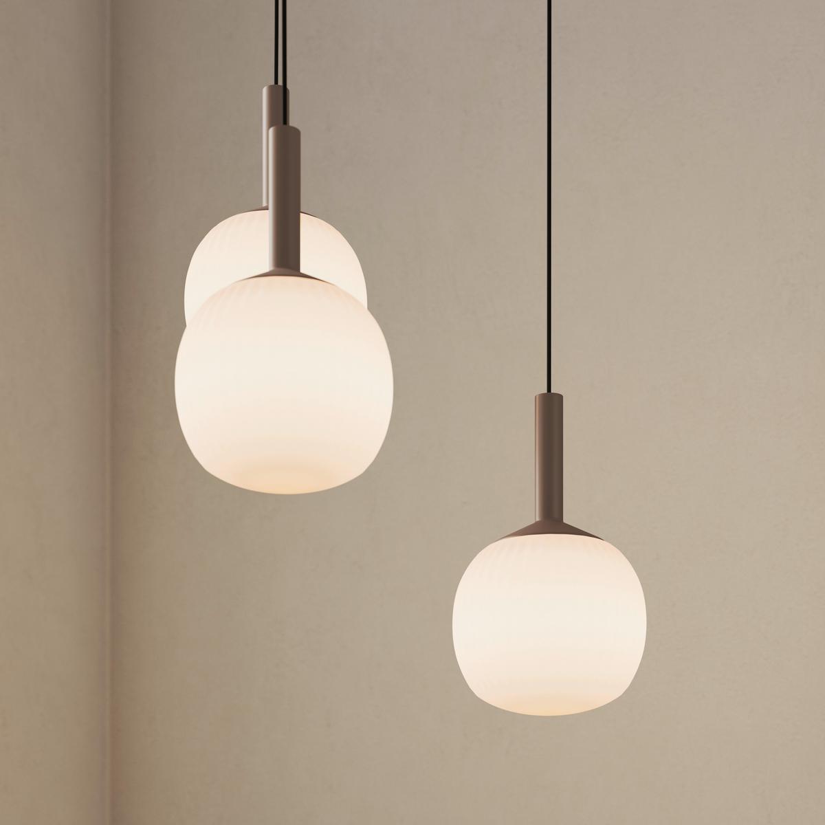 LAMPA WISZĄCA LED SWINDON *SBN* - biały, Design, metal/szkło (43/150cm) - Novel