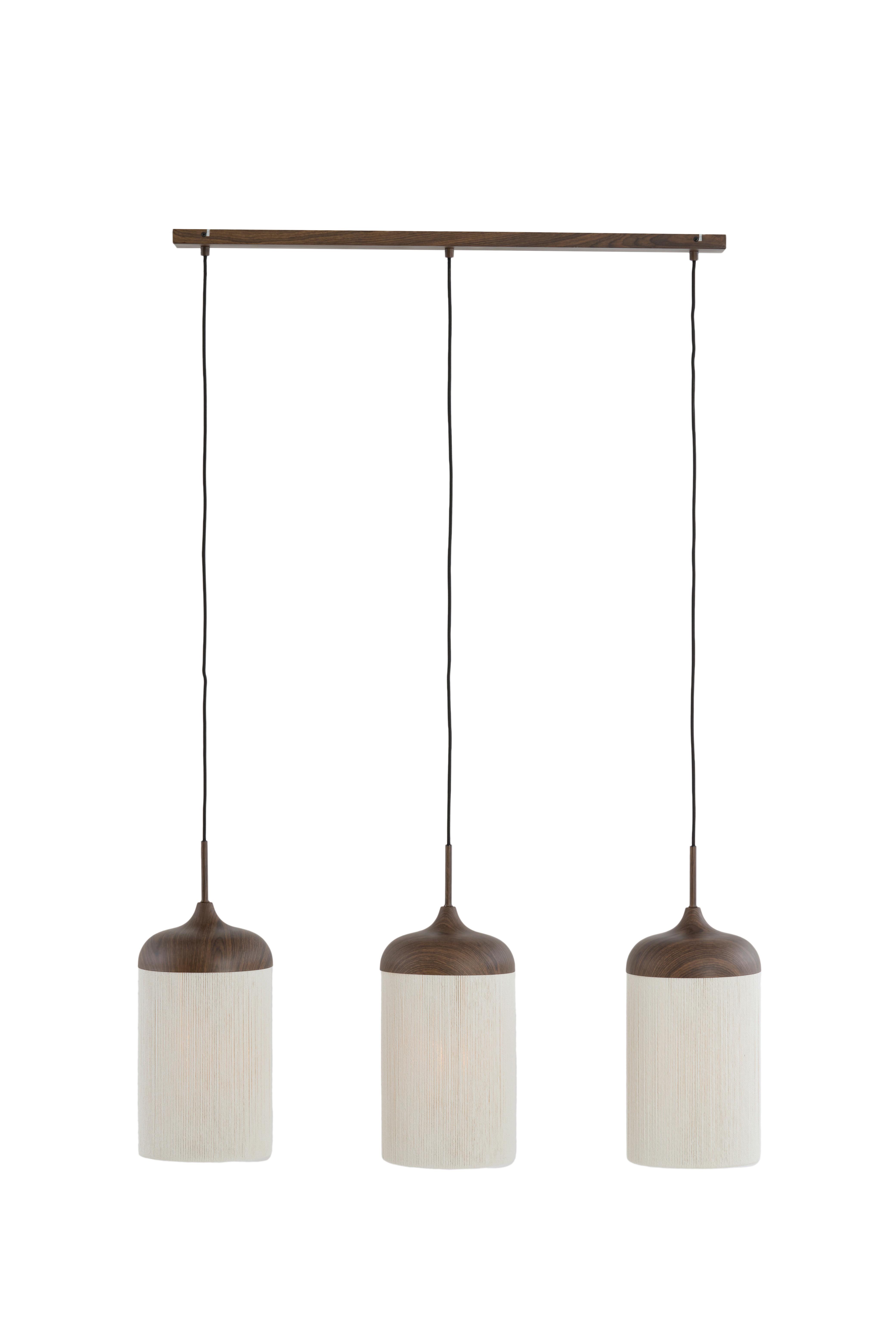 LAMPA WISZĄCA 2980452 DANIA - brązowy, Design, metal/tkanina (90/22/32cm) - Light & Living