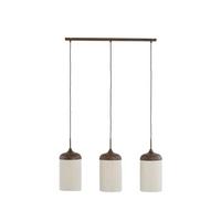 LAMPA WISZĄCA 2980452 DANIA - brązowy, Design, metal/tkanina (90/22/32cm) - Light & Living