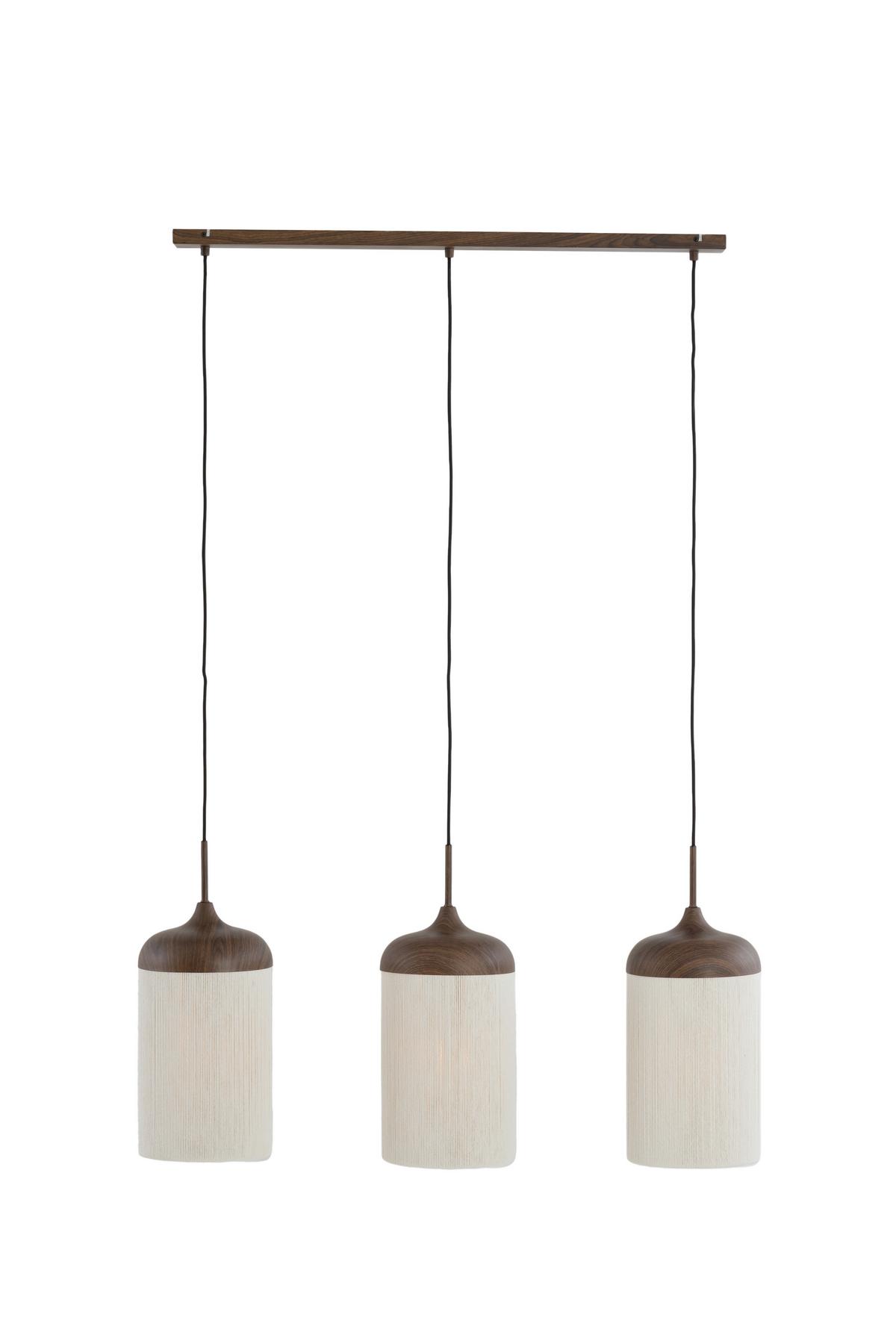 LAMPA WISZĄCA 2980452 DANIA - brązowy, Design, metal/tkanina (90/22/32cm) - Light & Living