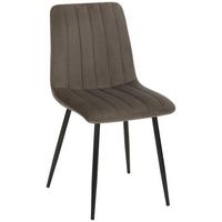 Stuhl Lisa in Grau - Anthrazit/Grau, LIFESTYLE, Textil/Metall (45/88/56cm) - Mömax