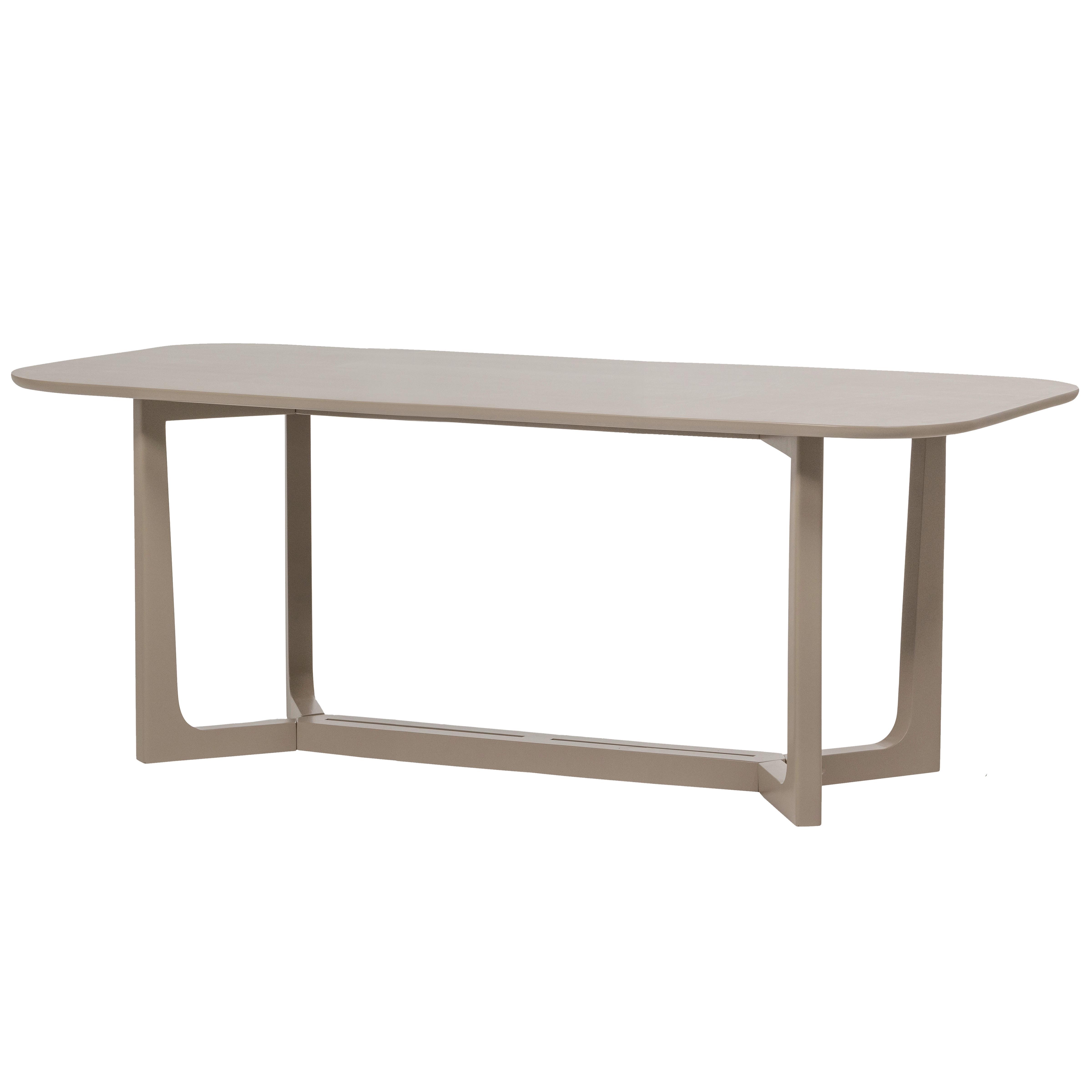 Esstisch Ferion Schlammfarben L: 180cm - Schlammfarben, MODERN, Holz (180/90/76cm) - Livetastic