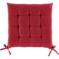 Sitzkissen Anita in Rot, ca. 40x40x4cm - Rot, Textil (40/40/4cm) - MÖMAX modern living