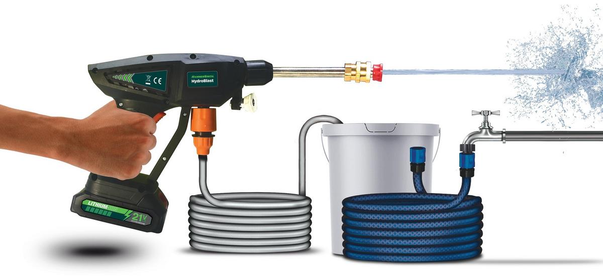 Hordozható Takarítópisztoly Hammersmith Hydroblast - (38/21,5/6,5cm) - Mediashop