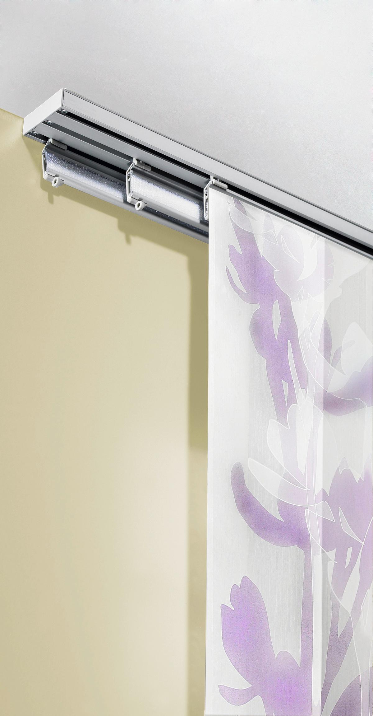 SZYNA DO ZASŁON PANELOWYCH 90000-005 3-CZĘŚCIOWY  ZESTAW - biały, Design, metal (160cm) - Homeware