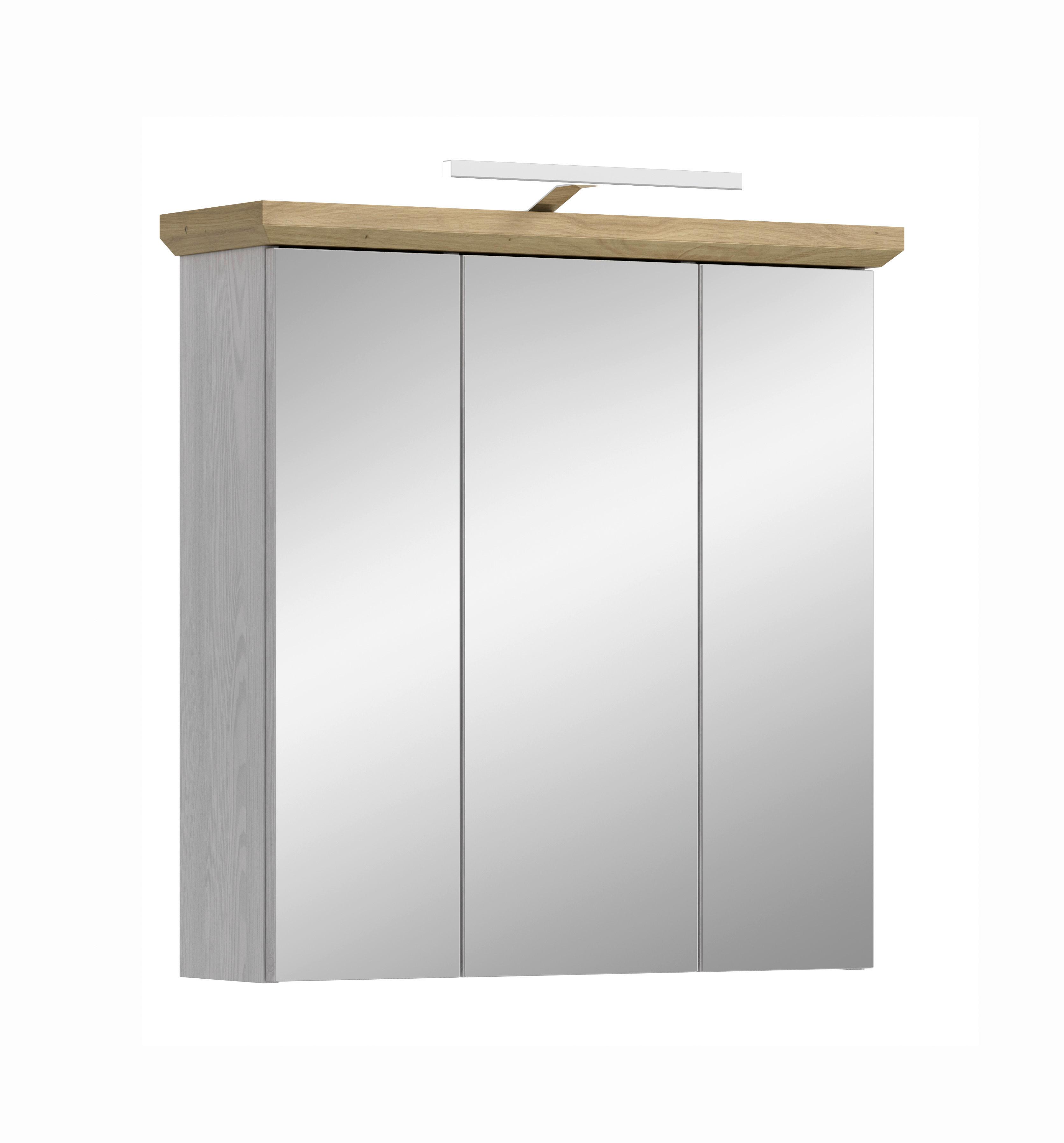 Spiegelschrank Verona Lärchenfarben - Trend, Glas/Holzwerkstoff (69/71/21cm) - MID.YOU