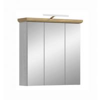 Spiegelschrank Verona Lärchenfarben - Trend, Glas/Holzwerkstoff (69/71/21cm) - MID.YOU