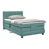Boxspringbett Dixon Türkis ca. 120x200cm - Türkis/Schwarz, KONVENTIONELL, Holz/Holzwerkstoff (120/200cm) - Premium Living