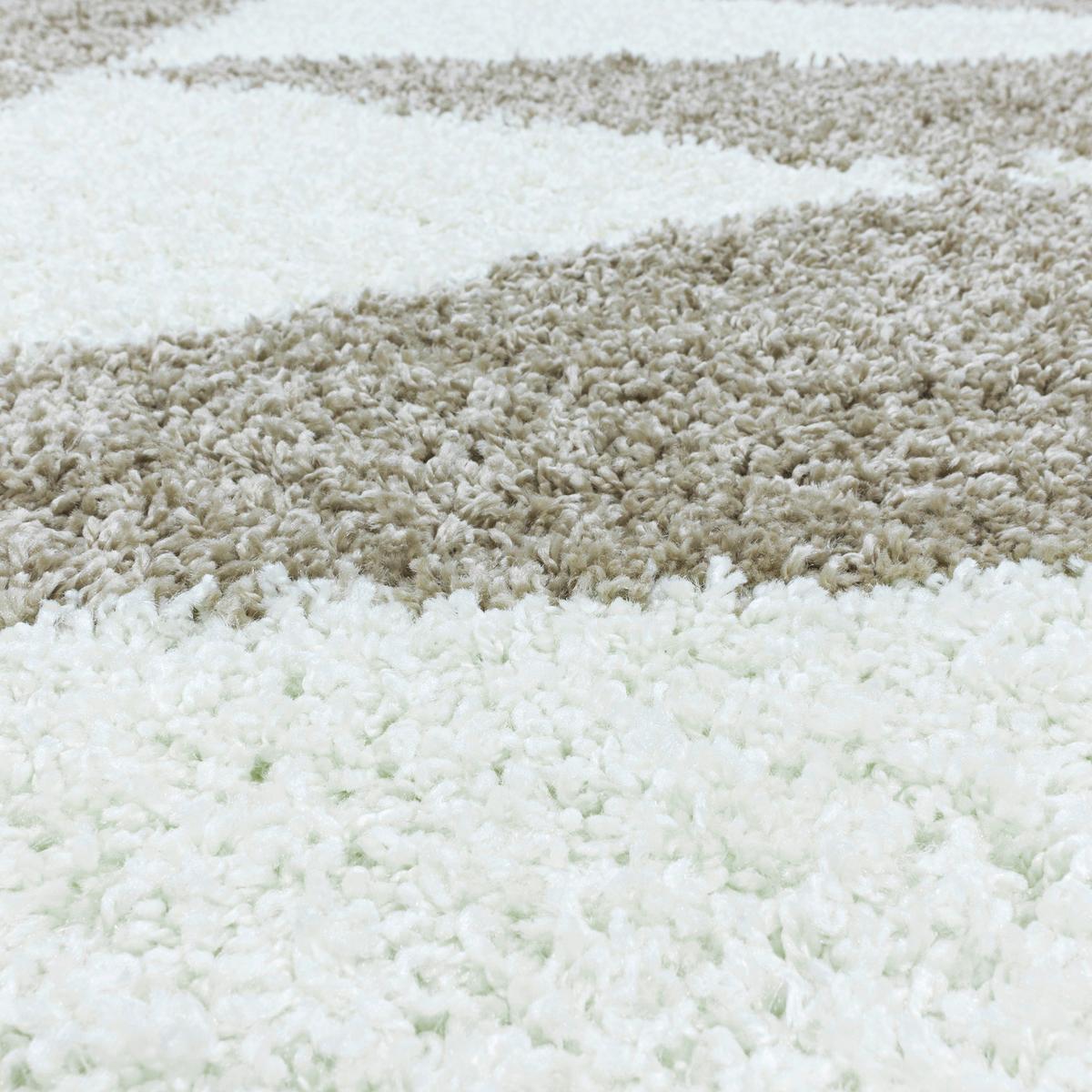 Hochflorteppich Tango Beige Ø ca. 200cm - Beige, Design, Textil (200cm)