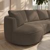 SOFFA NILAS - brun/svart, Modern, metall/trä (322/154cm) - Bessagi Home
