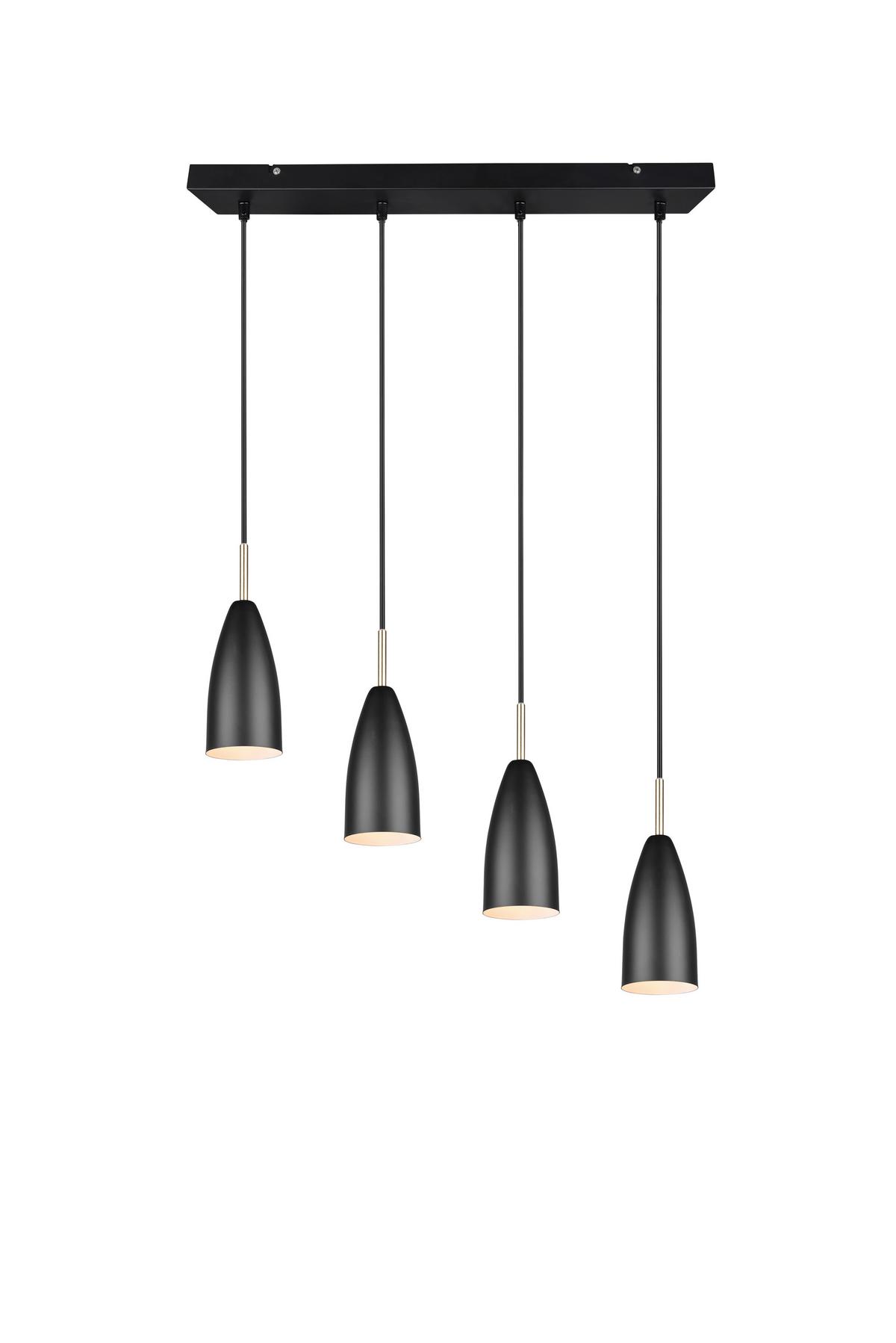 Pendelleuchte Farin Schwarz max. 25 Watt - Schwarz, Basics, Metall (58/150/9cm)