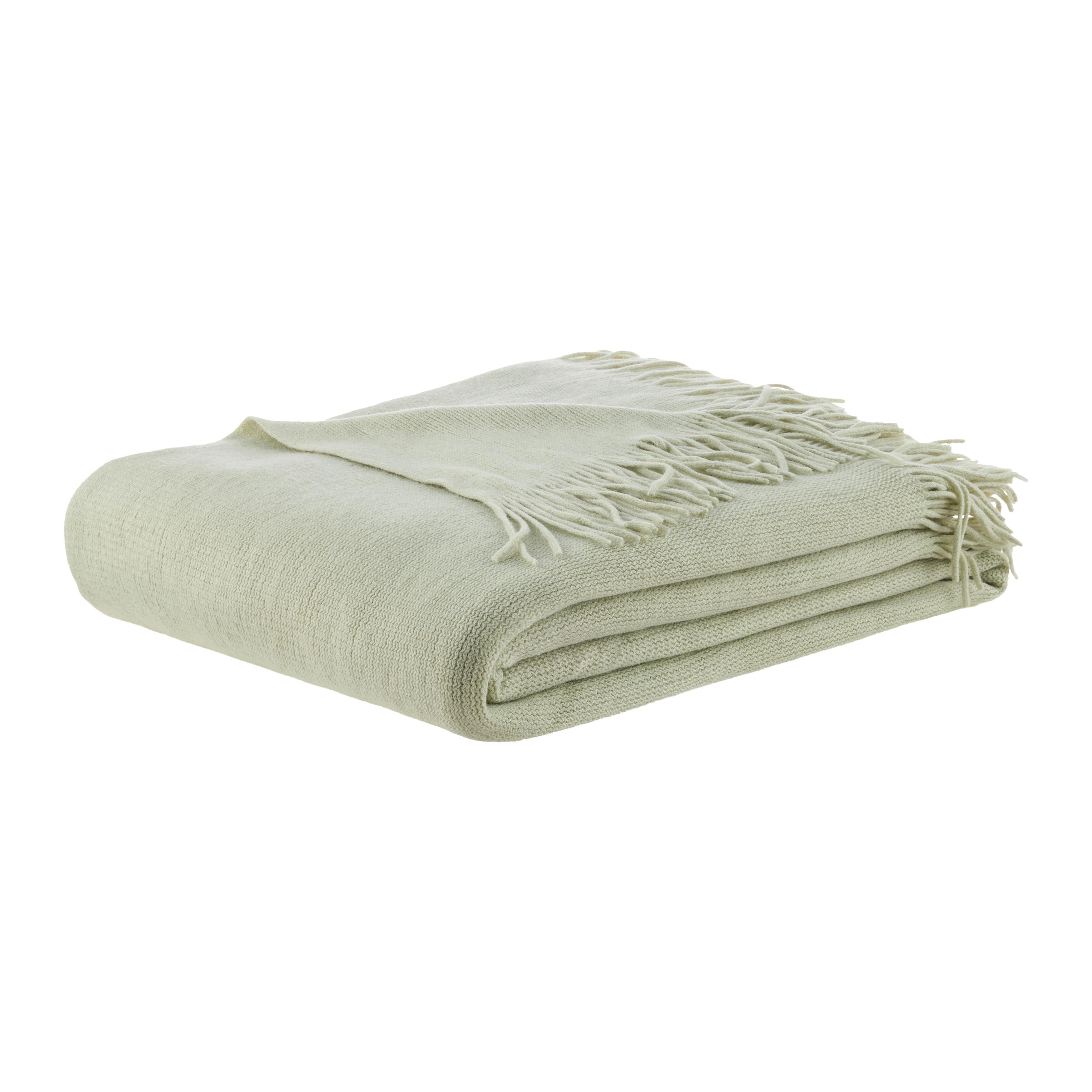 Kuscheldecke Sofie in Salbeigrün ca. 130x170cm - Salbeigrün, Modern, Textil (130/170cm) - Modern Living