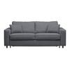 BÄDDSOFFA AGNETA -BASED- - mörkgrå/svart, Modern, trä/textil (200/83/97cm) - Premium Living
