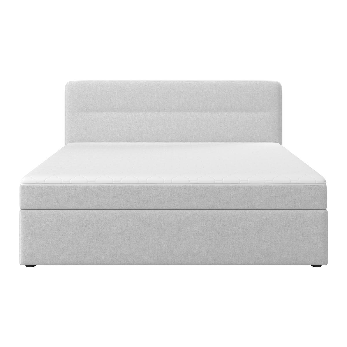 Box Ágy Marco - világosszürke, Modern, textil/fa (180/200cm) - Bessagi