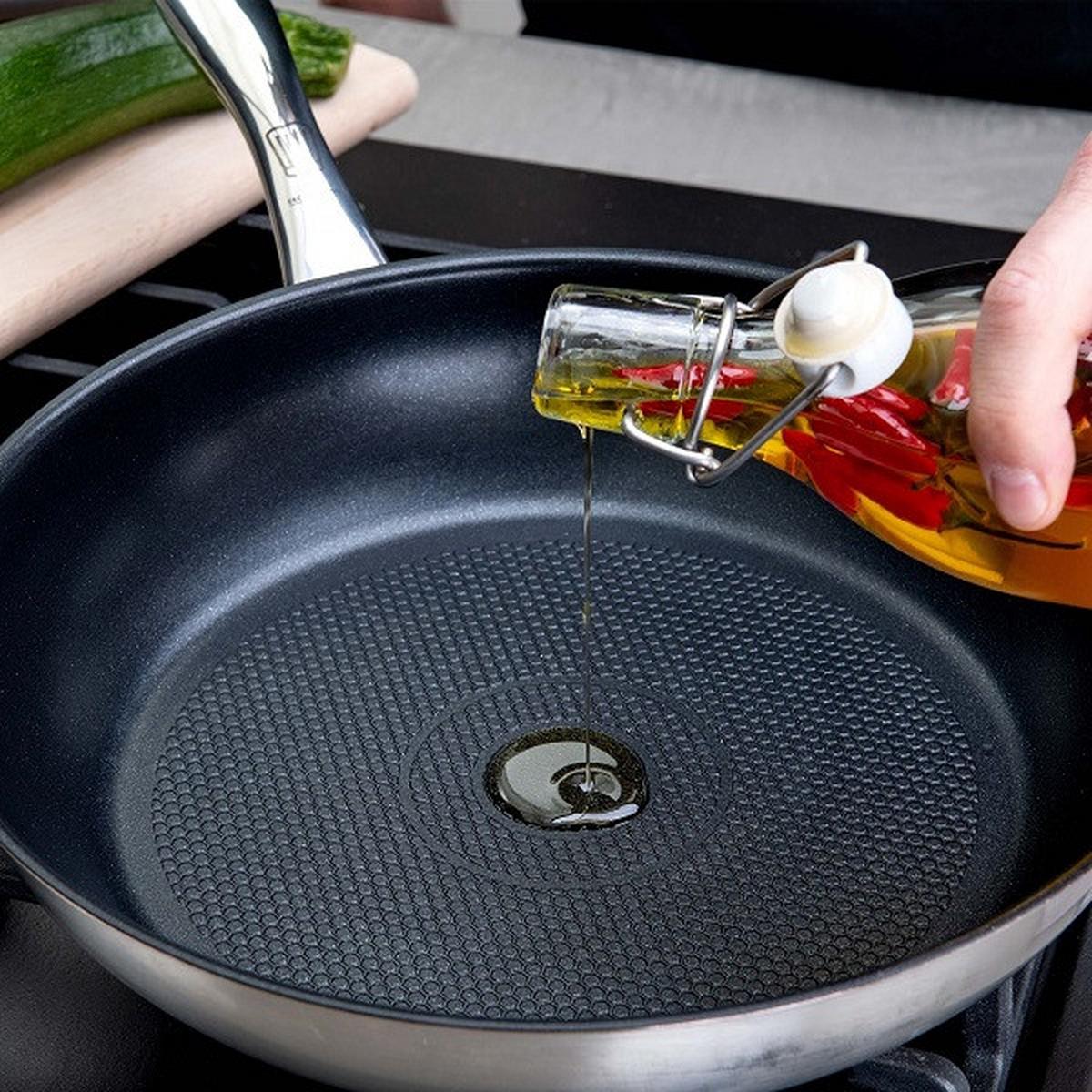 Tigaie pentru prăjit Munich - argintiu/negru, Design, metal (24cm) - Chefkoch+Fackelmann
