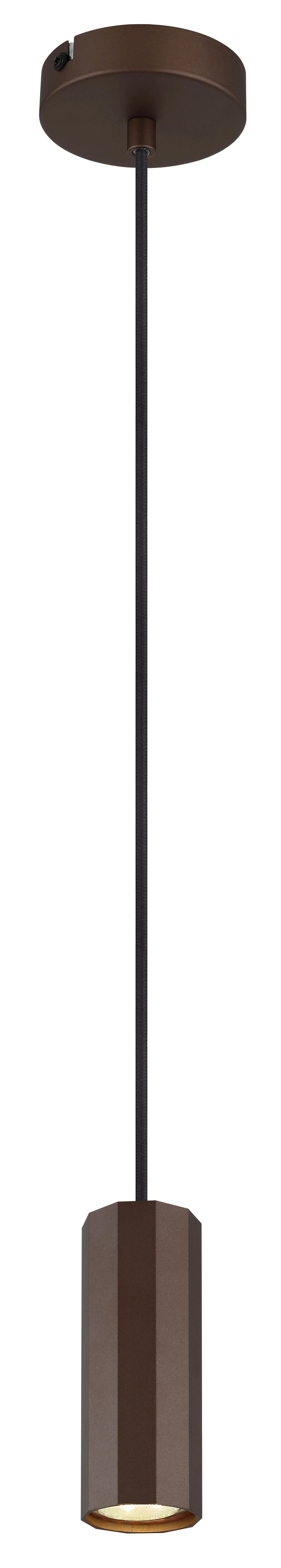 HÄNGELEUCHTE 57919H - Bronzefarben, Design, Metall (10/120cm) - Globo