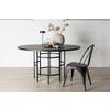 ESSTISCH COPENHAGEN - Schwarz, Design, Holzwerkstoff/Metall (140/140/74cm) - Livetastic