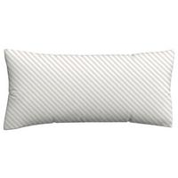 Kopfpolsterbezug Woven Satin Weiß/Taupe ca. 40x80cm - Taupe/Weiß, Basics, Textil (40/80cm) - Schlafgut