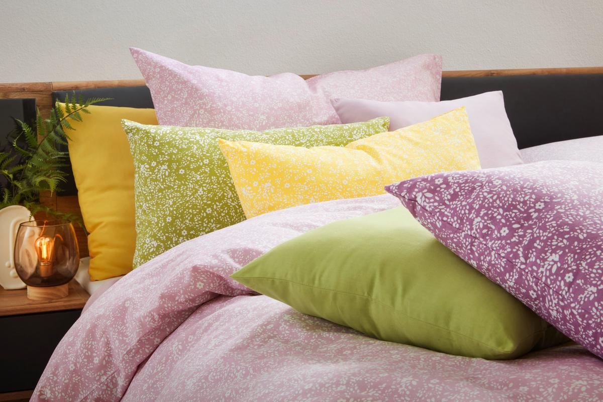 Zierkissen Mex in Rosa ca. 48x48cm - Flieder, KONVENTIONELL, Textil (48/48cm) - Modern Living