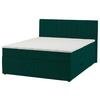 Boxspring Krevet Nikol - tamno zelena, drvni materijal/tekstil (160/200cm) - Based