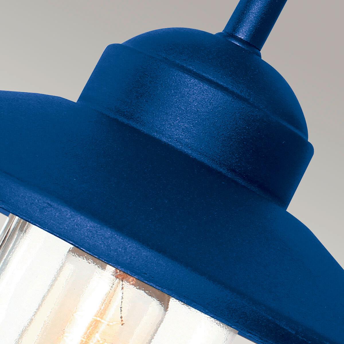 Kültéri Falilámpa Klampenborg-Nvb - kék, Konventionell, üveg/fém (42/27.5/25.5cm) - Elstead Lighting