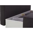 Sofa in Anthrazit - Anthrazit/Schwarz, KONVENTIONELL, Kunststoff/Textil (202/88/84cm) - MÖMAX modern living