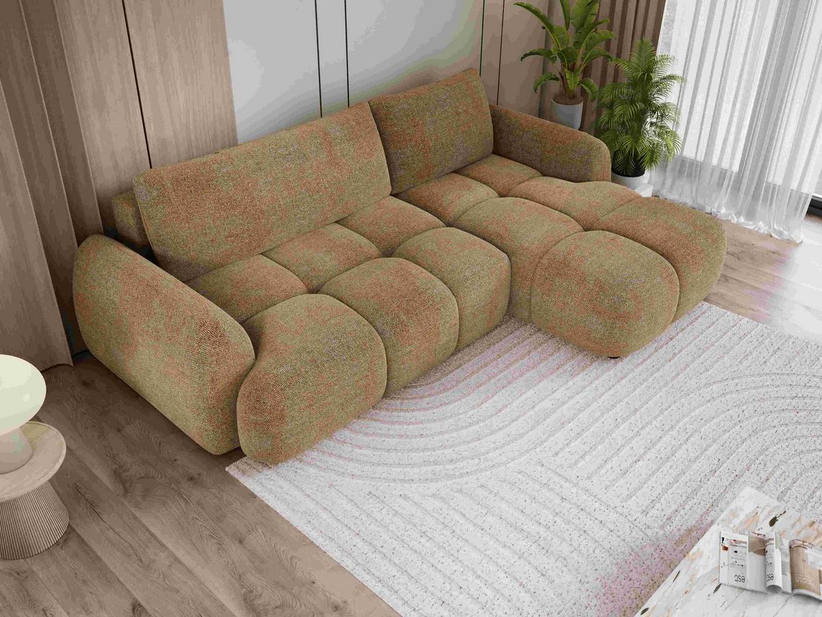 Kutna Garnitura Wind - narančasta/crna, Moderno, tekstil/plastika (273/68-82/183cm) - Premium Living