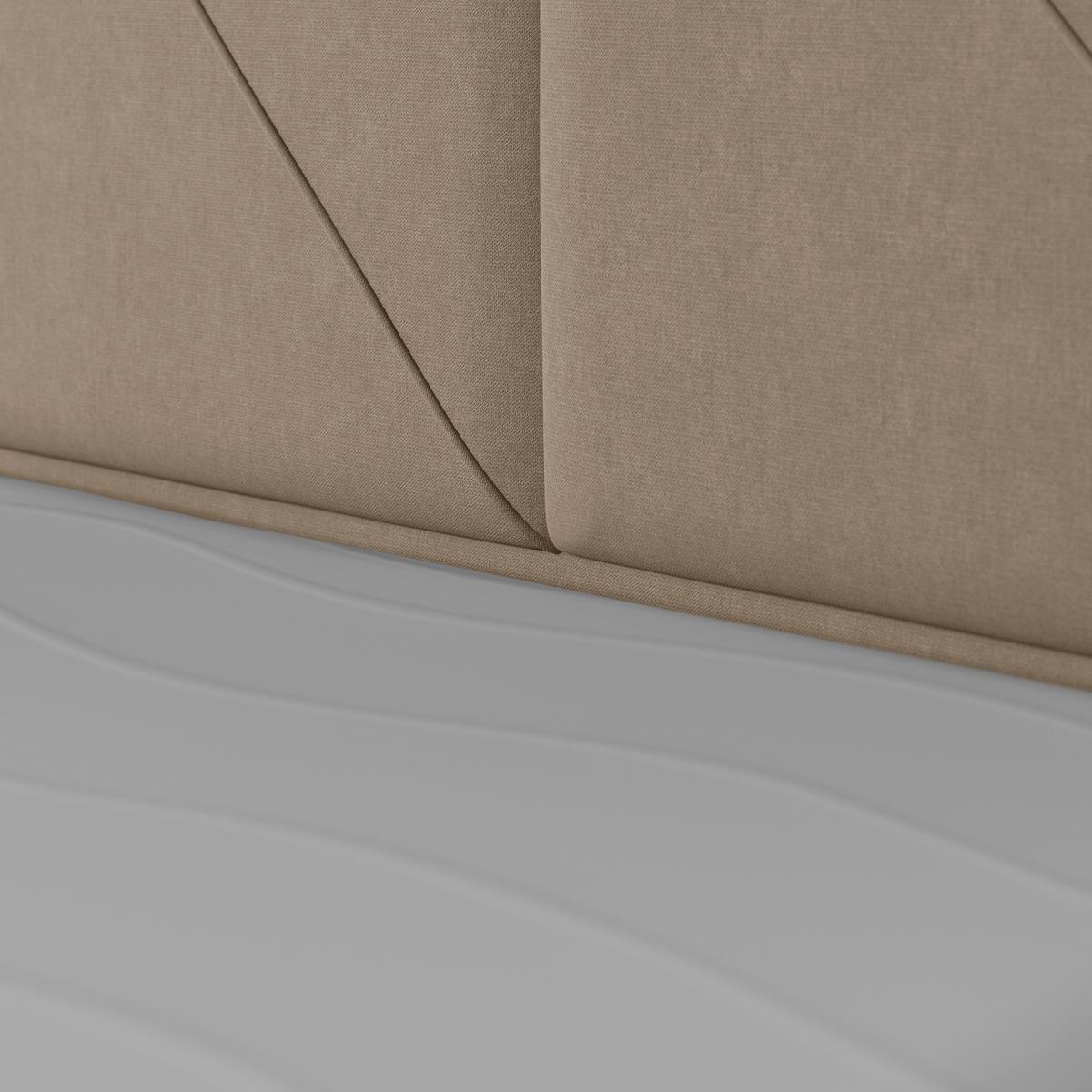 Boxspringbett Oslo ca. 180x200 cm Beige - Beige, MODERN, Holz/Kunststoff (180/200cm) - MID.YOU