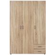 Omara Za Oblačila Base - hrast/srebrna, umetna masa/leseni material (120/177/52cm) - Mömax modern living Omara Za Oblačila Base - hrast/srebrna, umetna masa/leseni material (120/177/52cm) - Mömax modern living
