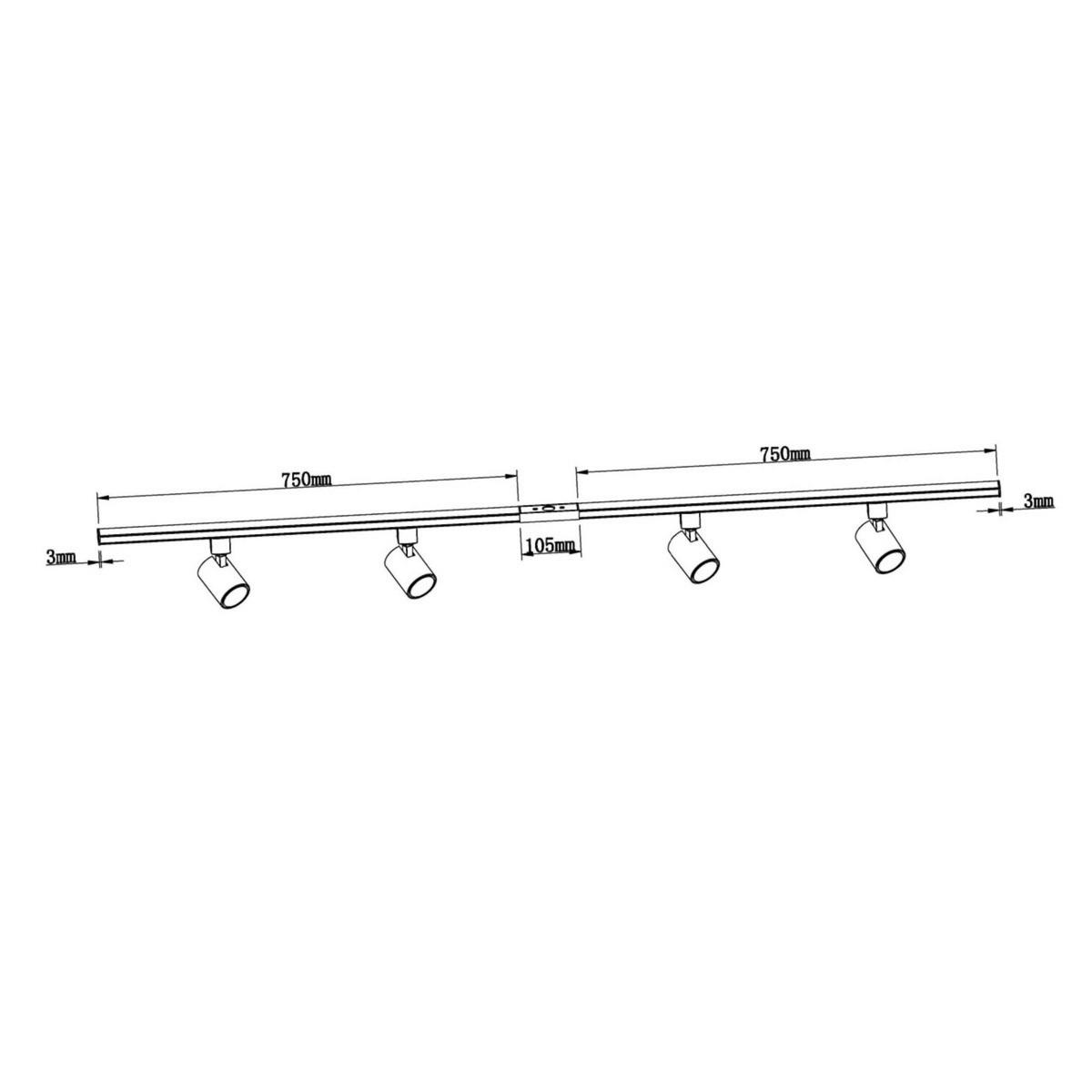 Strahler Lp-737/gd Snow Set 1f - Goldfarben, Konventionell, Metall (8/150/6cm)