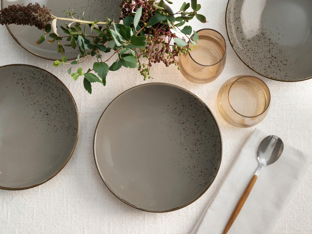 Mélytányér Készlet 22046 Nature Collection - szürke, Trend, kerámia (22cm) - Creatable