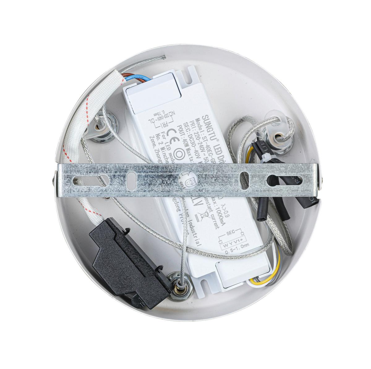 LAMPA WISZĄCA TERESA - biały/kolor piaskowy, Trend, tworzywo sztuczne/metal (58,4/120cm) - Collet's Monde