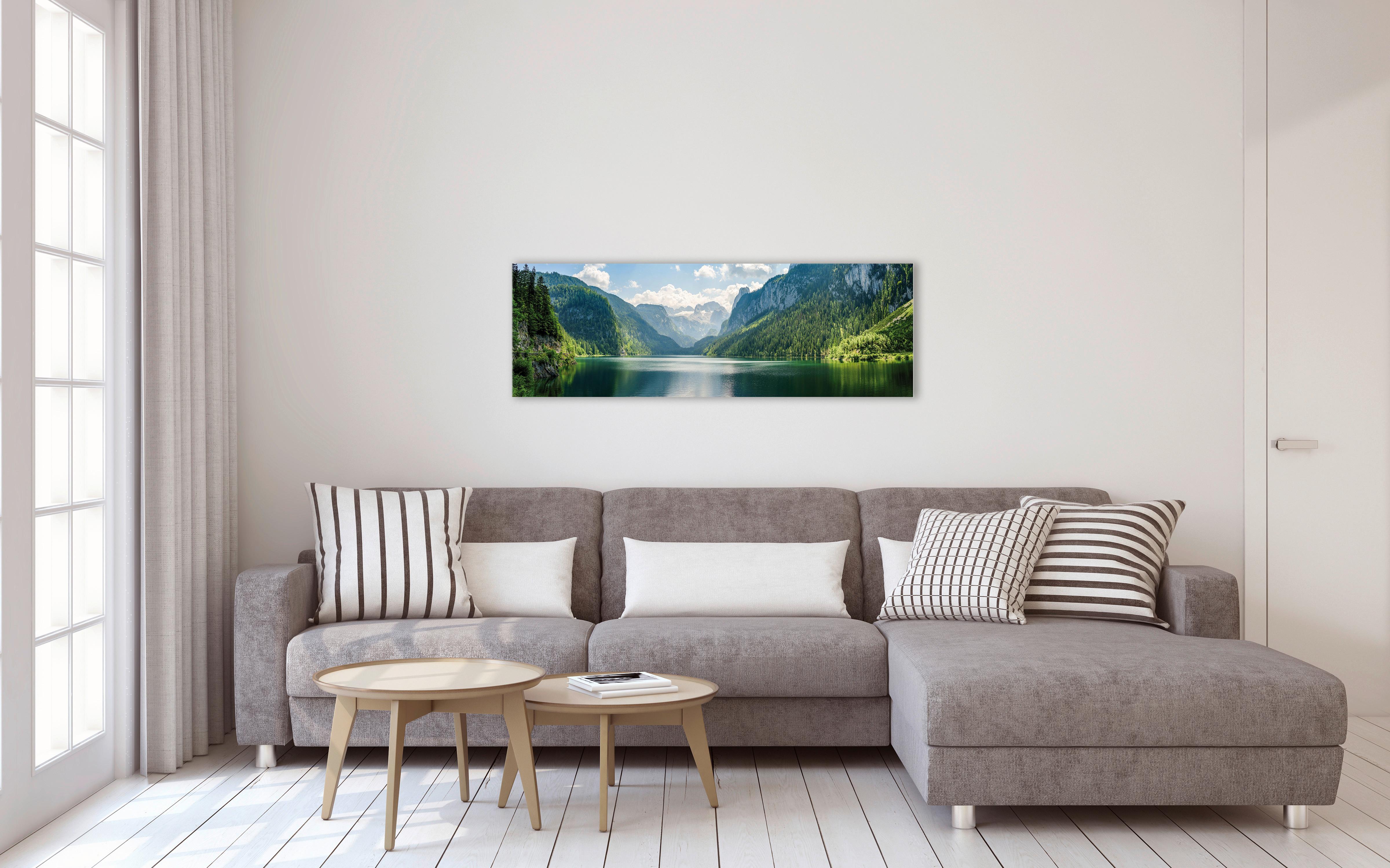 Slika U Blind Ramu Marcus - zelena/tamnoplava, Osnovno, pločasti materijal (150/50/2.50cm) - Modern Living