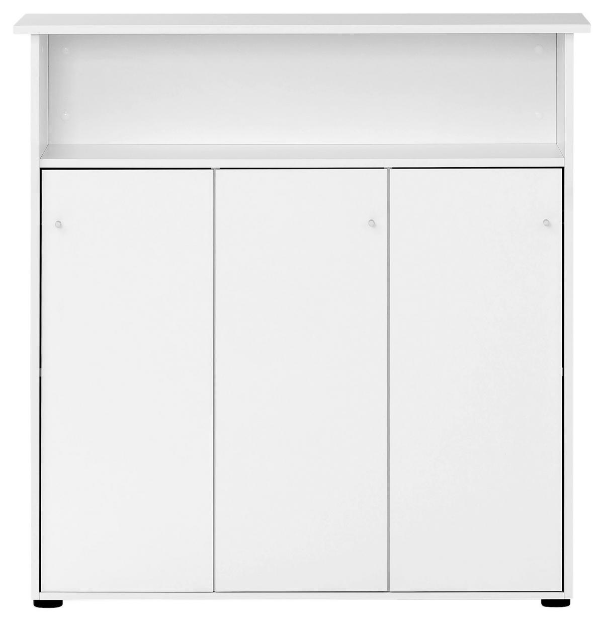 Barska Miza Serie 400, Bela - bela, Moderno, leseni material (44/107/111cm) - MID.YOU