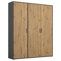 DULAP  USI ROTATIVE VOYAGER - stejar Artisan/gri, Modern, material pe bază de lemn (140/194/53cm) - Modern Living