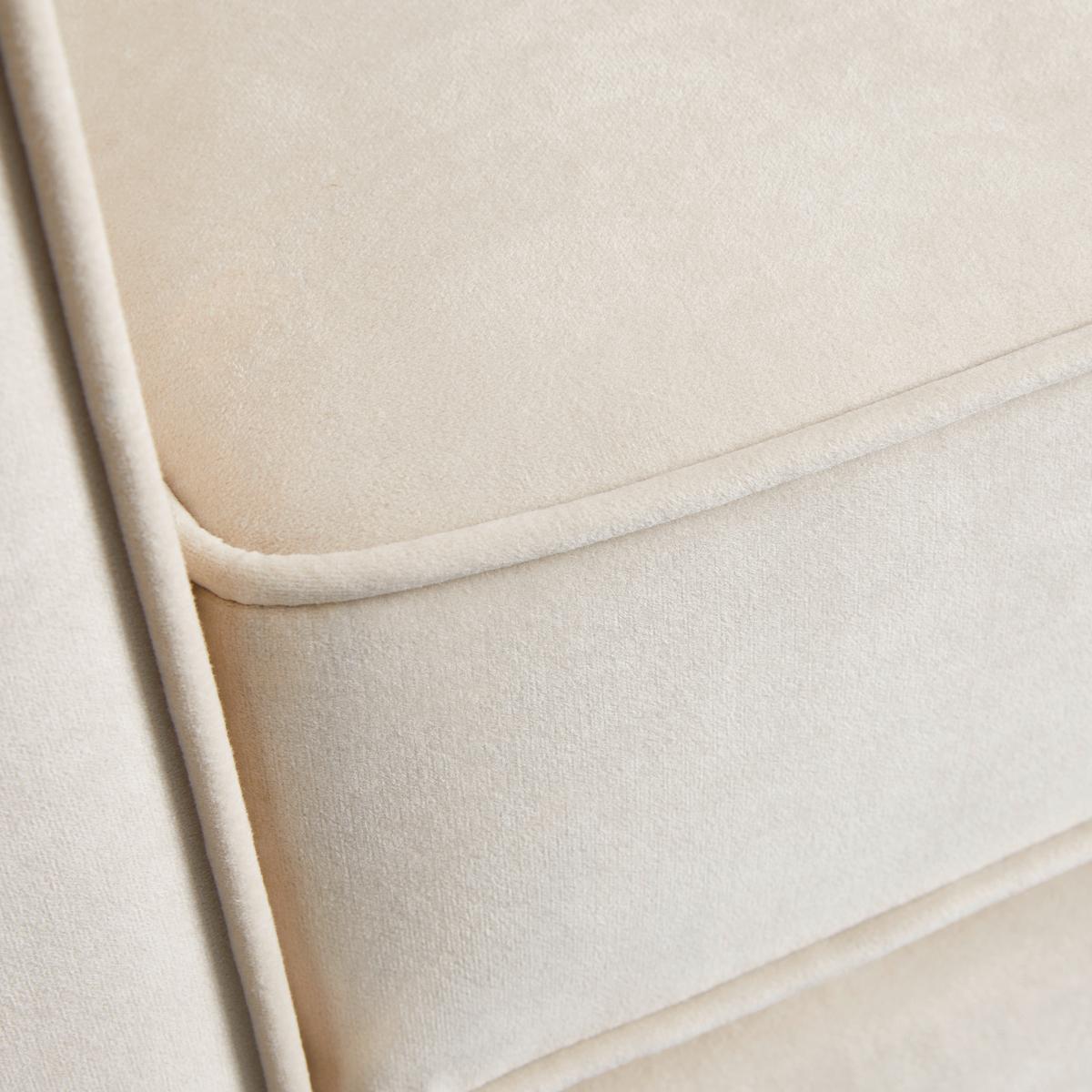 Sessel Luis Beige Samt - Beige/Roségold, MODERN, Holz/Textil (90/87/87cm) - Bessagi Home
