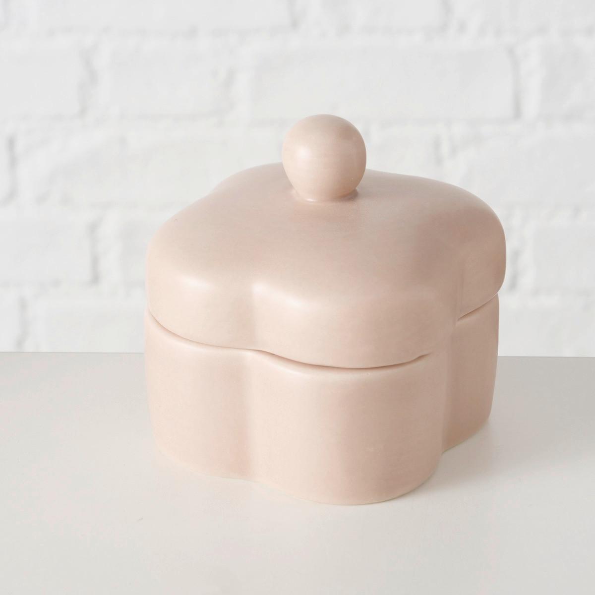 Dekor Doboz Splendy I - bézs, Modern, üveg/kerámia (8/9/8cm) - Modern Living