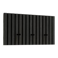Garderobenleiste Grau Furniert - Grau, Modern, Holzwerkstoff/Textil (60/30/7,5cm) - Mömax