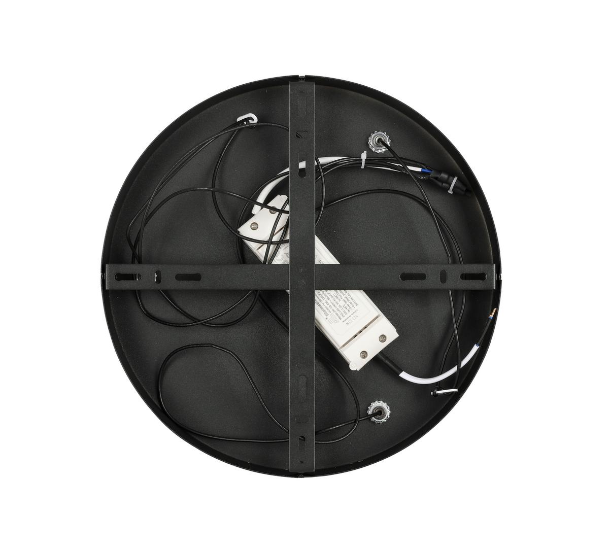 LAMPA WISZĄCA LED NIMA - czarny, Design, tworzywo sztuczne/metal (34/250cm) - Novel